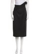Jil Sander Virgin Wool Midi Length Skirt