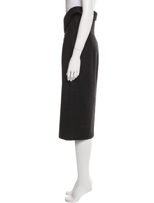 Jil Sander Virgin Wool Midi Length Skirt