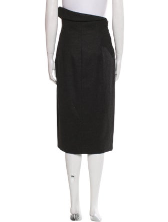 Jil Sander Virgin Wool Midi Length Skirt