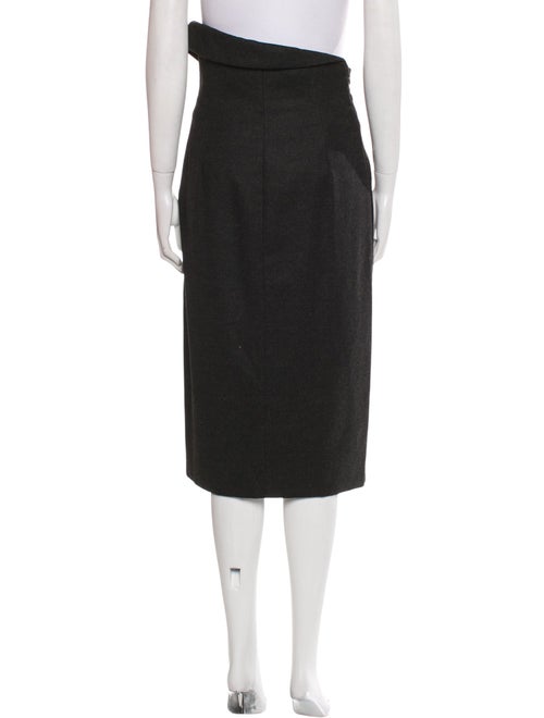 Jil Sander Virgin Wool Midi Length Skirt