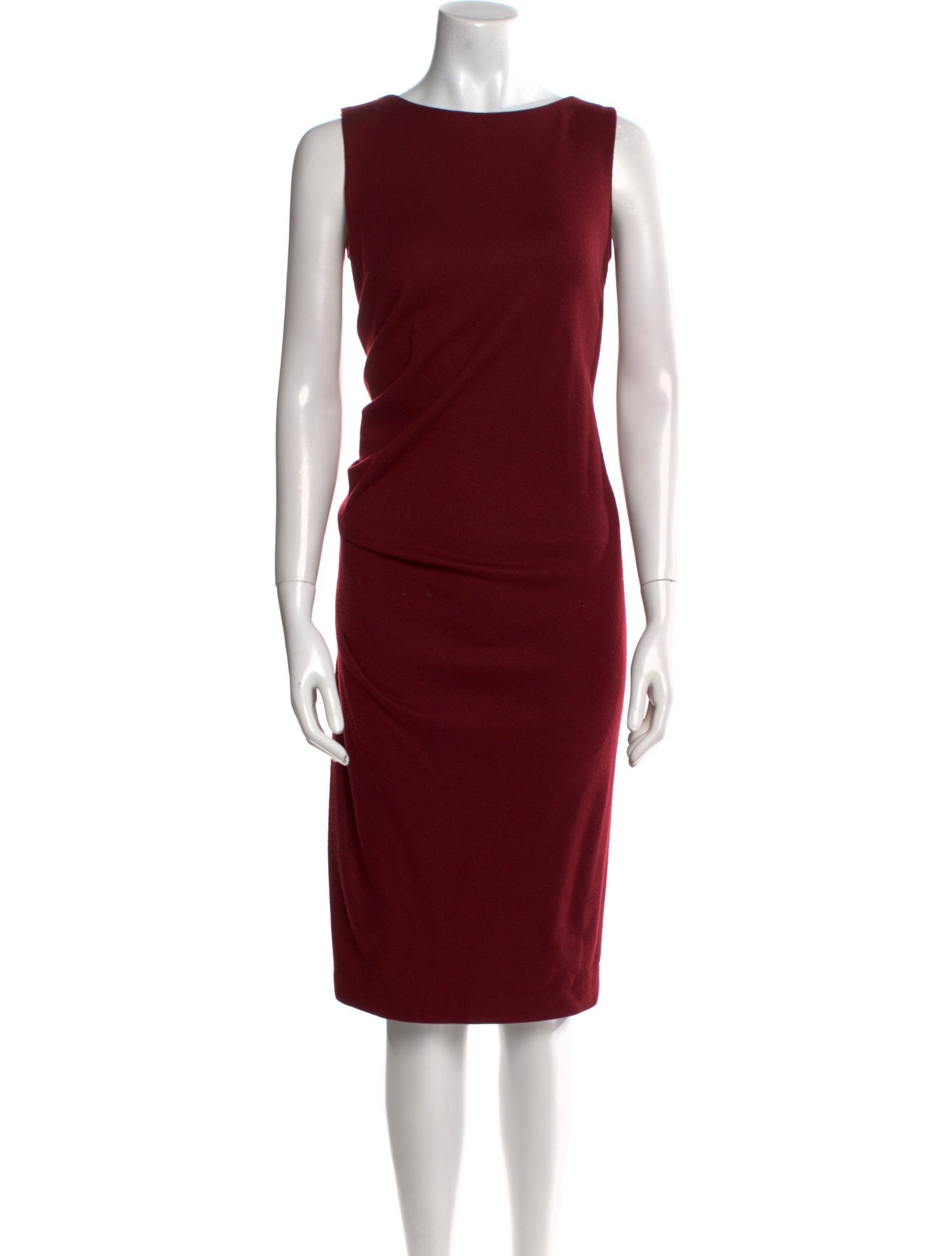 Jil Sander Virgin Wool Midi Length Dress