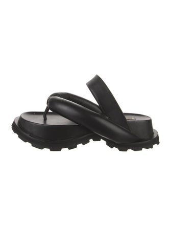 Jil Sander Leather Slides
