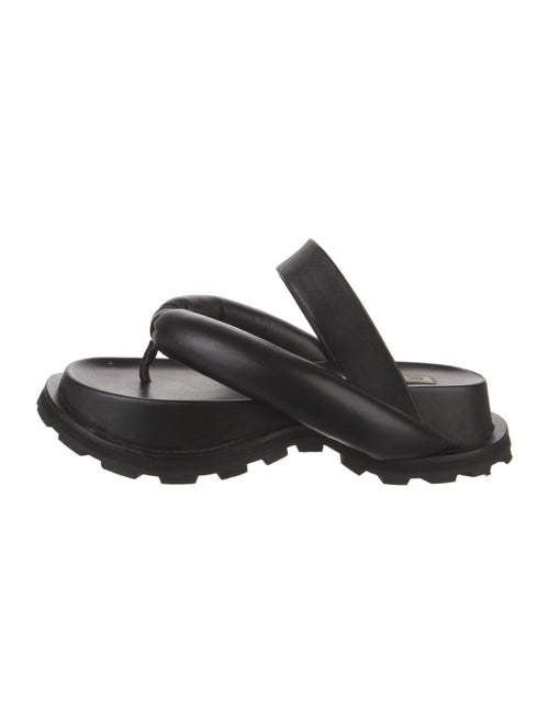 Jil Sander Leather Slides