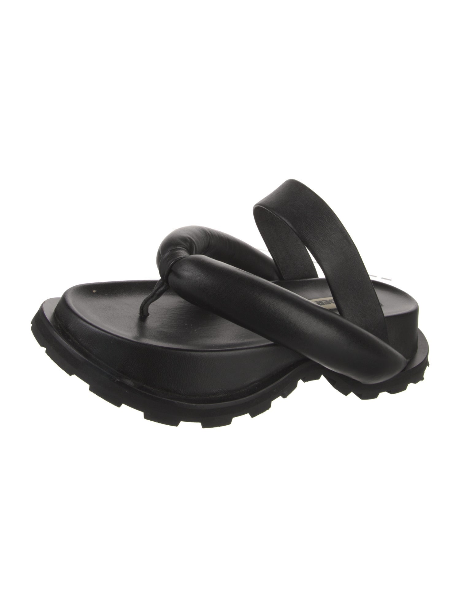 Jil Sander Leather Slides