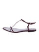 Jil Sander Leather T-Strap Sandals