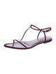 Jil Sander Leather T-Strap Sandals