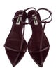 Jil Sander Leather T-Strap Sandals