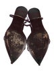 Jil Sander Leather T-Strap Sandals