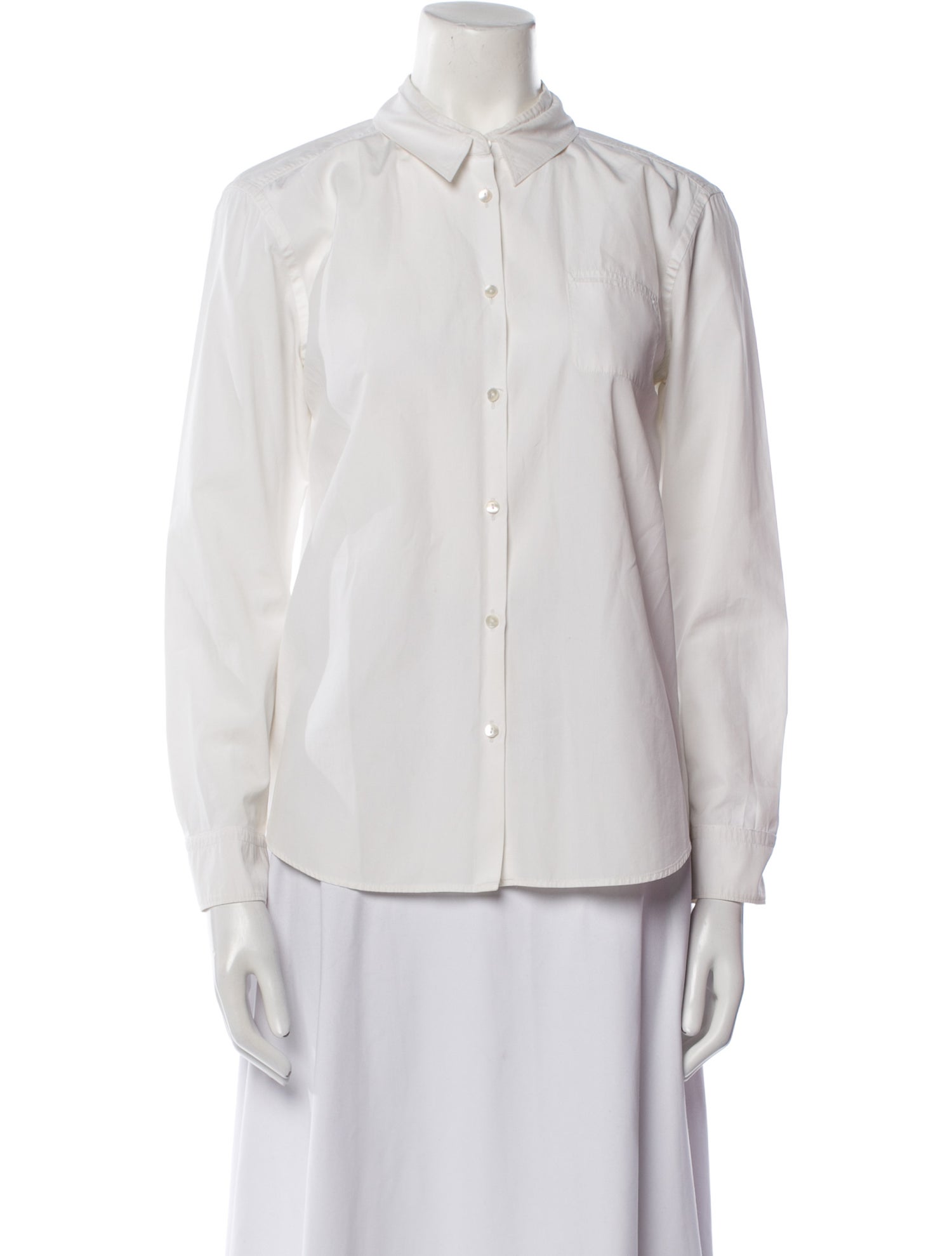 Jil Sander Long Sleeve Button-Up Top