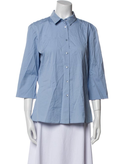 Jil Sander Three-Quarter Sleeve Button-Up Top