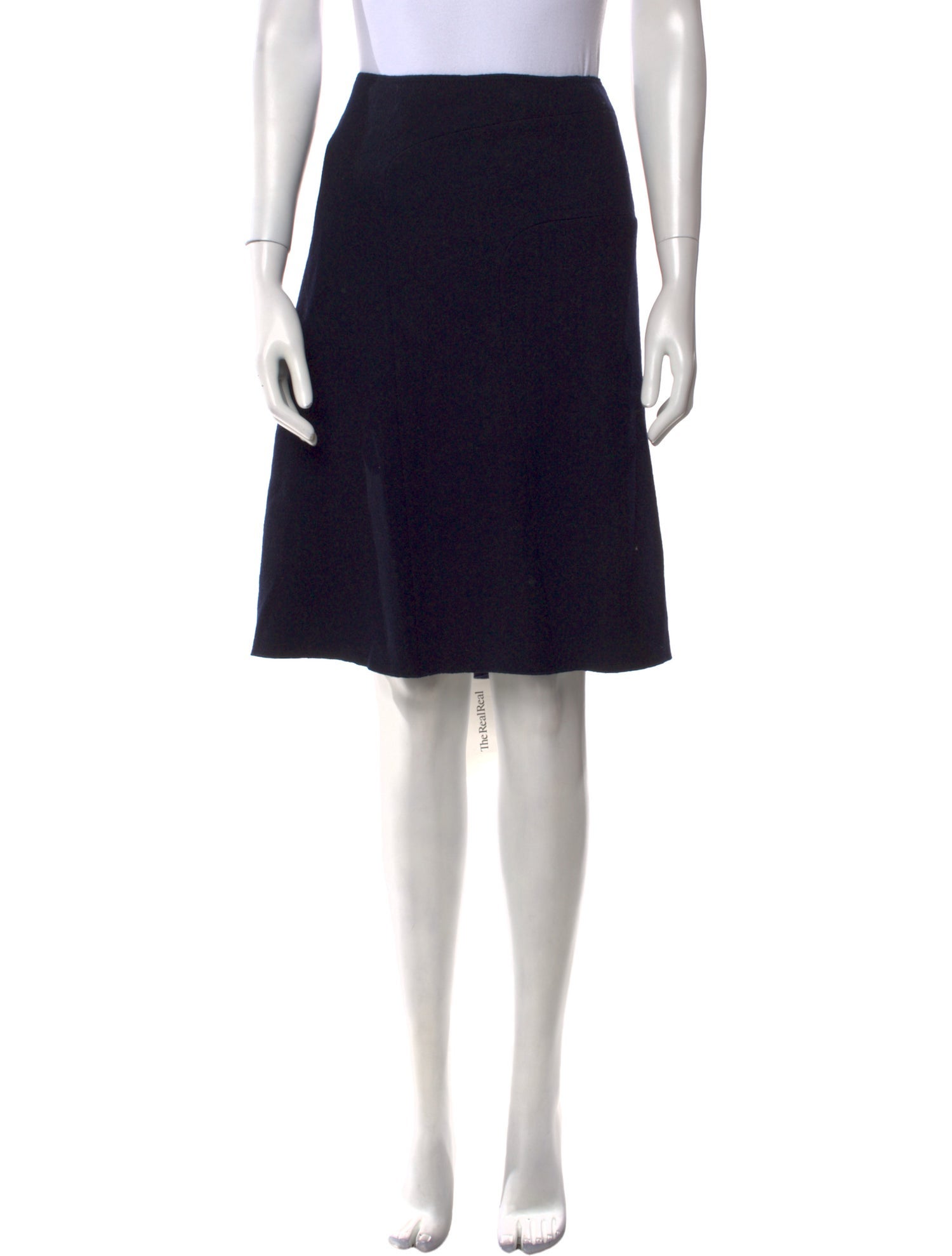 Jil Sander Virgin Wool Knee-Length Skirt