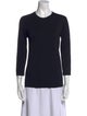 Jil Sander Crew Neck Three-Quarter Sleeve Top