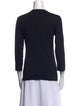 Jil Sander Crew Neck Three-Quarter Sleeve Top