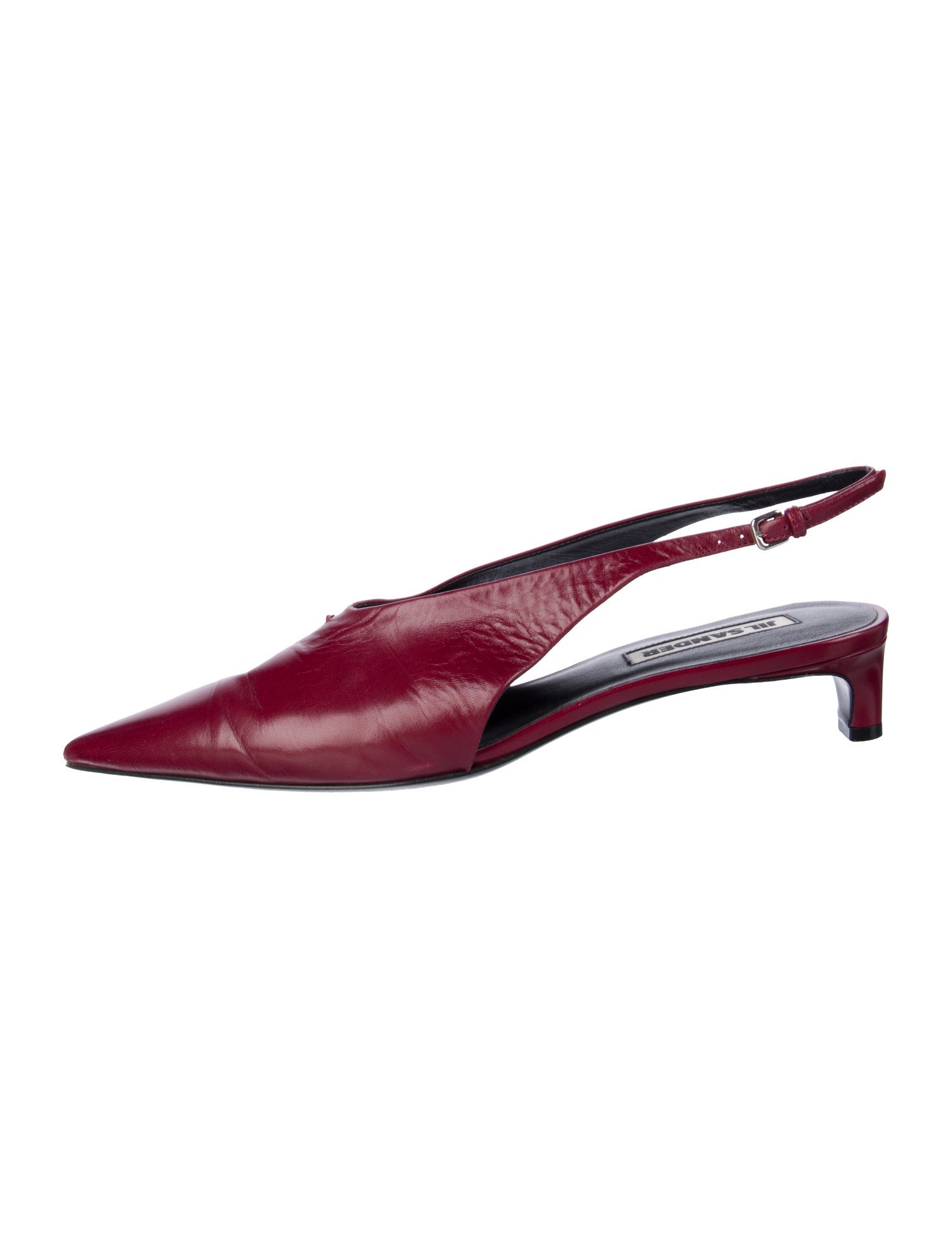 Jil Sander Leather Slingback Pumps