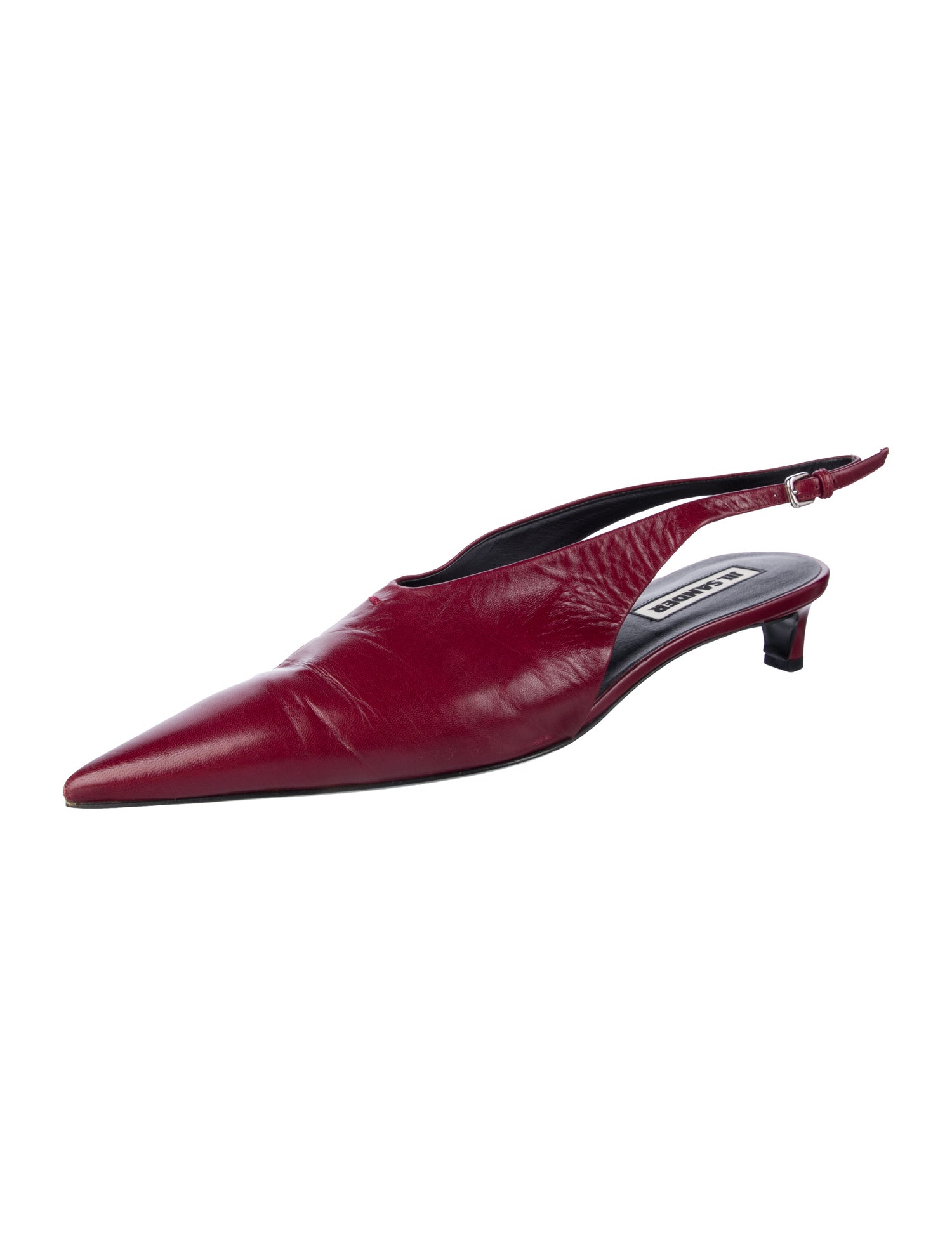 Jil Sander Leather Slingback Pumps