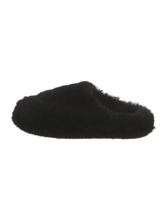 Jil Sander Faux Fur Mules