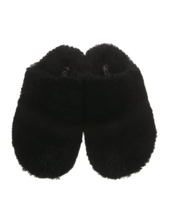 Jil Sander Faux Fur Mules