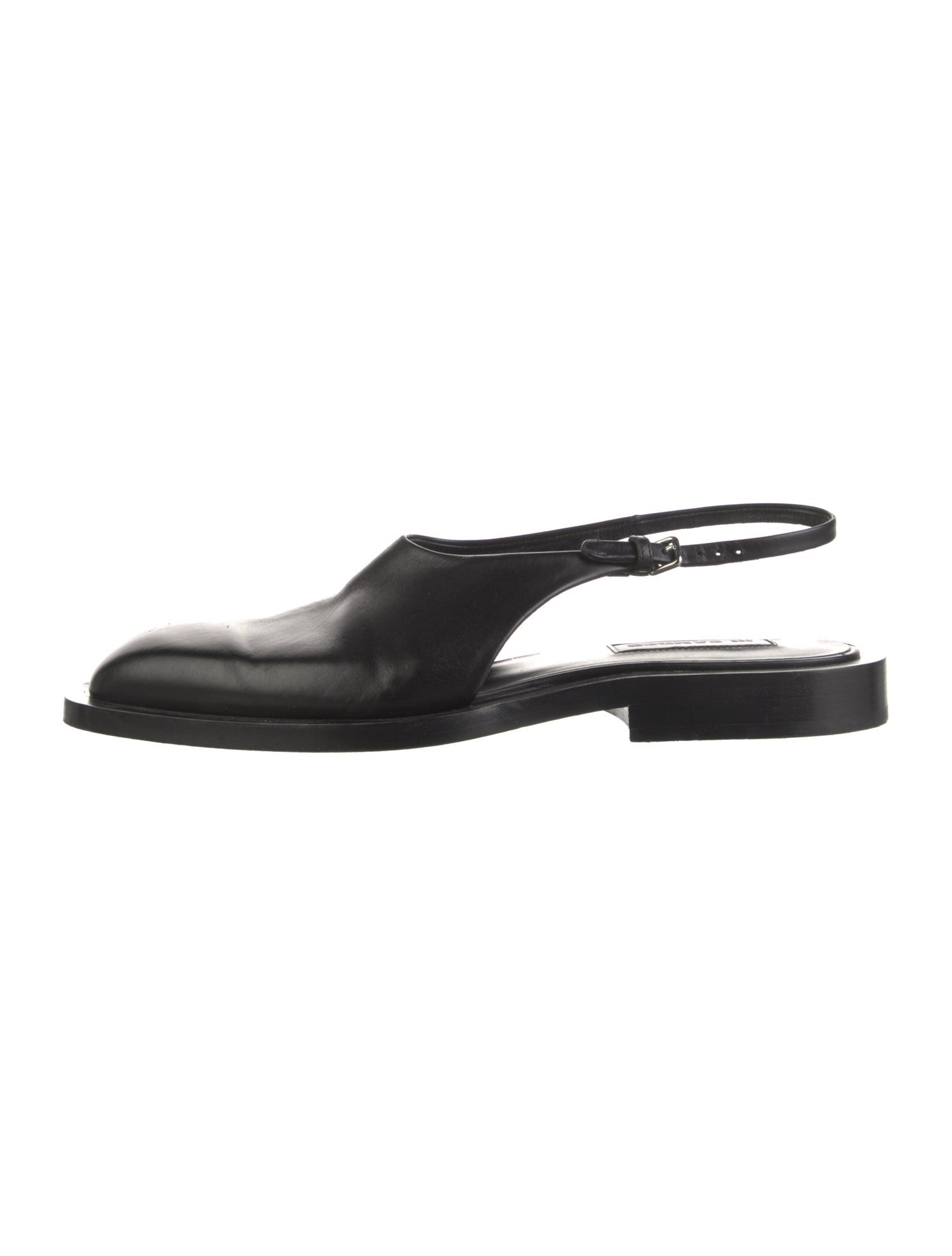 Jil Sander Leather Slingback Flats