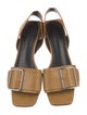 Jil Sander Leather Slingback Sandals