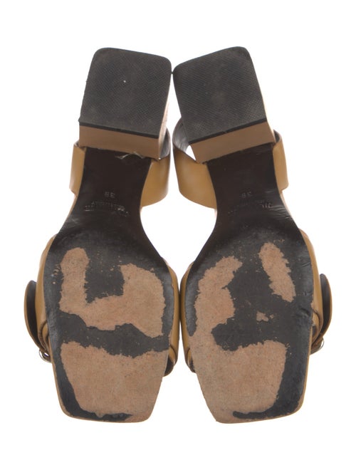 Jil Sander Leather Slingback Sandals