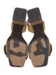 Jil Sander Leather Slingback Sandals