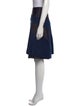 Jil Sander Navy Wool Knee-Length Skirt