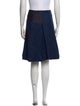 Jil Sander Navy Wool Knee-Length Skirt