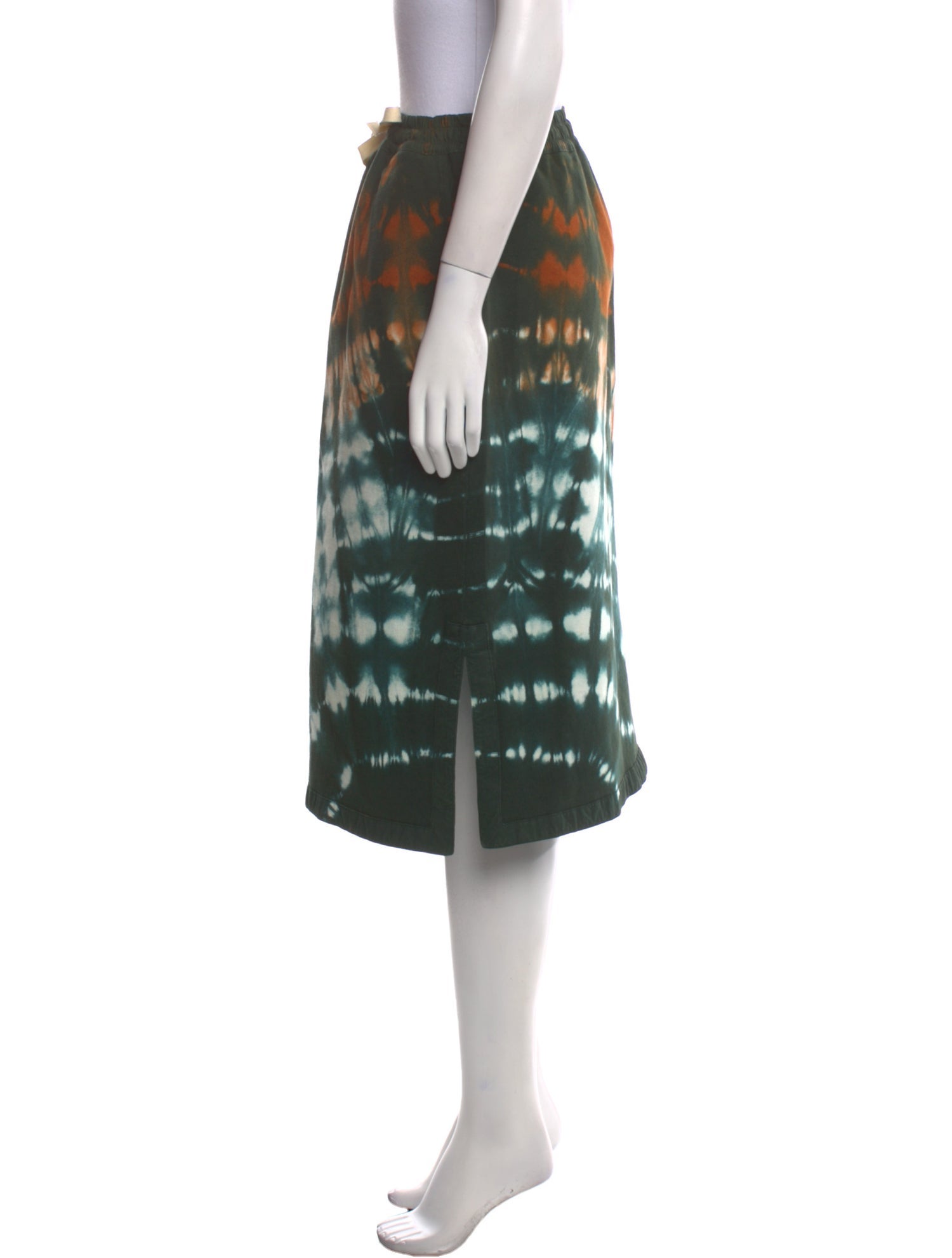 Jil Sander Tie-Dye Print Knee-Length Skirt
