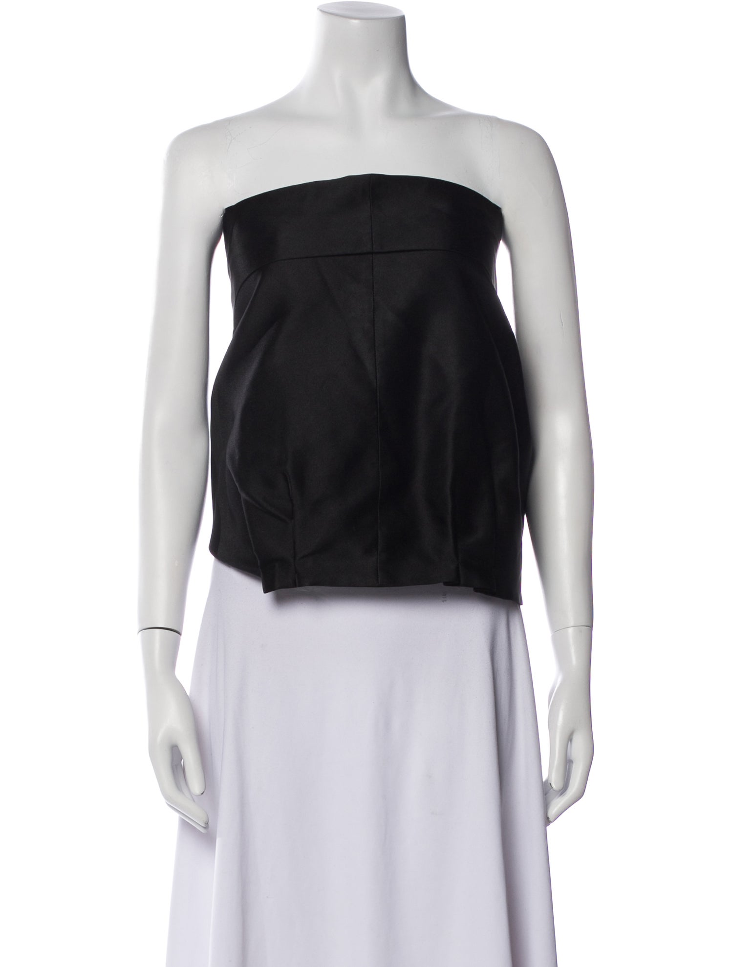 Jil Sander Strapless Crop Top