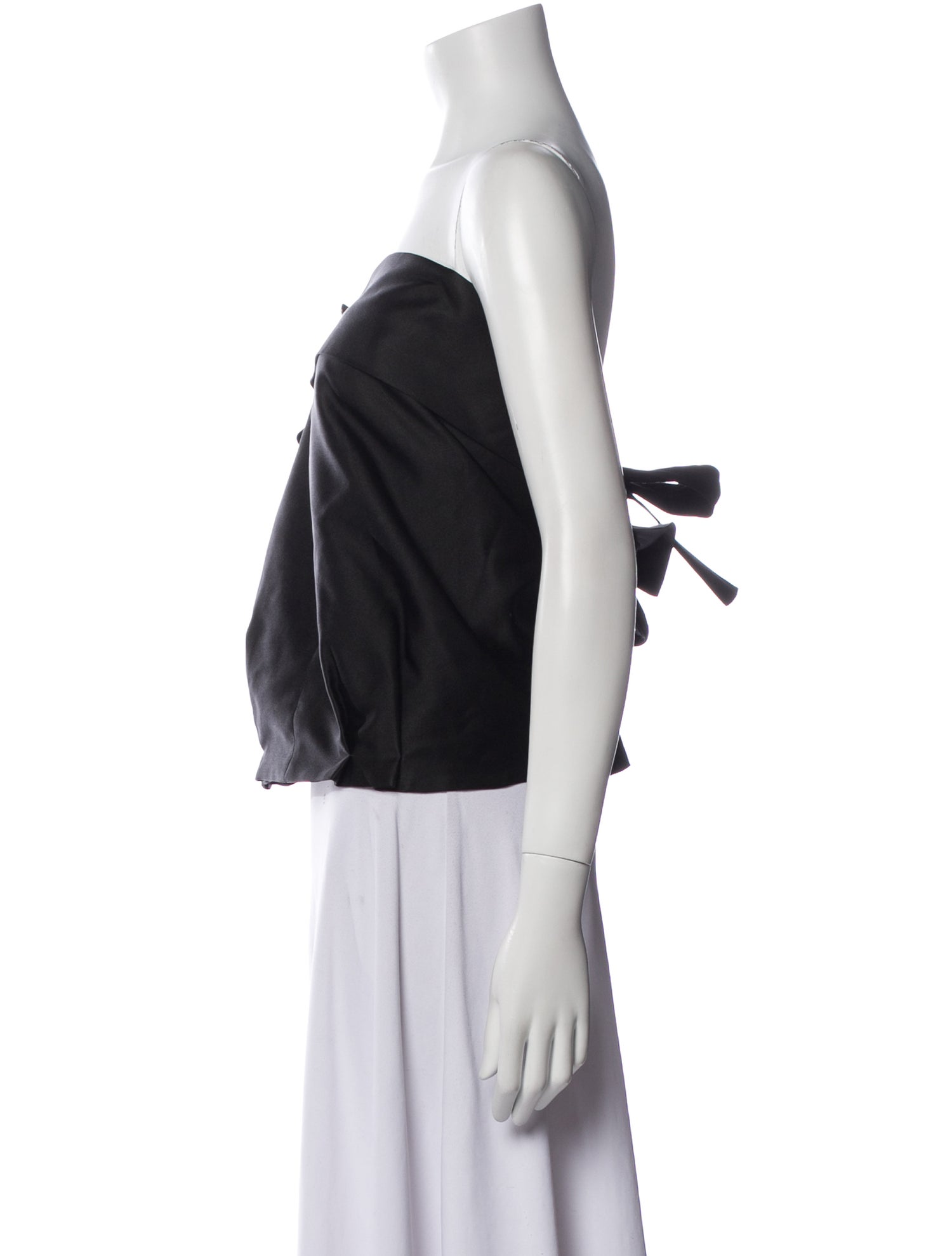 Jil Sander Strapless Crop Top