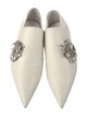 Jil Sander Leather Crystal Embellishments Mules