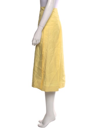 Jil Sander Pleated Accents Midi Length Skirt