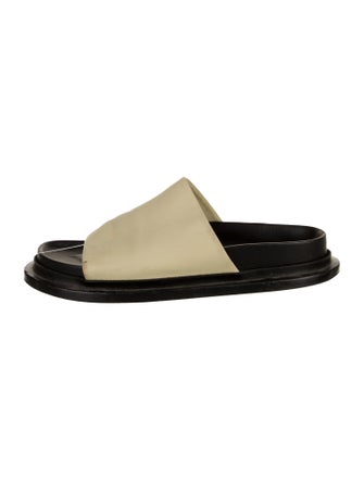 Jil Sander Leather Slingback Sandals