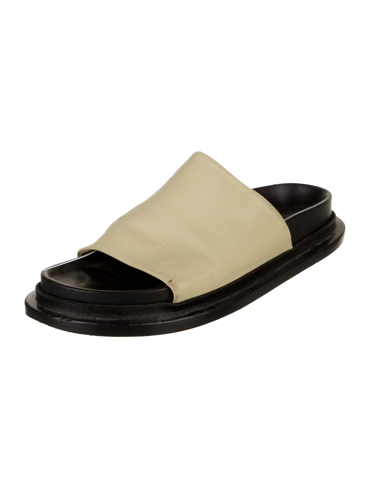 Jil Sander Leather Slingback Sandals