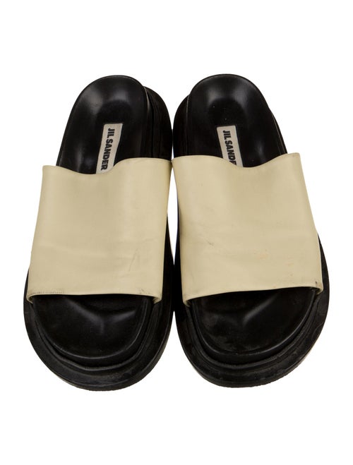 Jil Sander Leather Slingback Sandals
