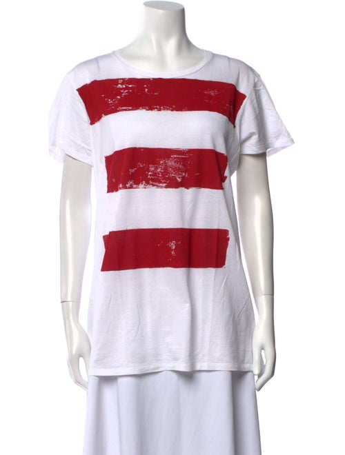 Jil Sander Striped Scoop Neck T-Shirt