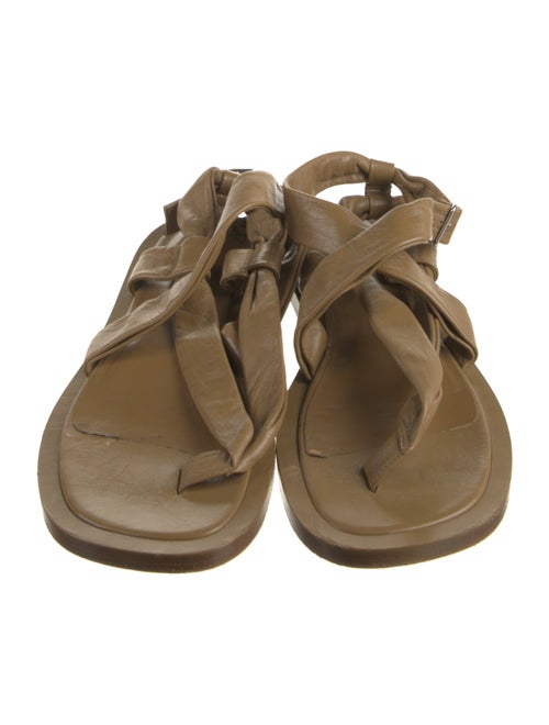 Jil Sander Leather Gladiator Sandals