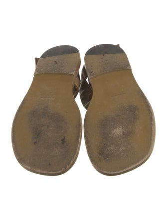 Jil Sander Leather Gladiator Sandals