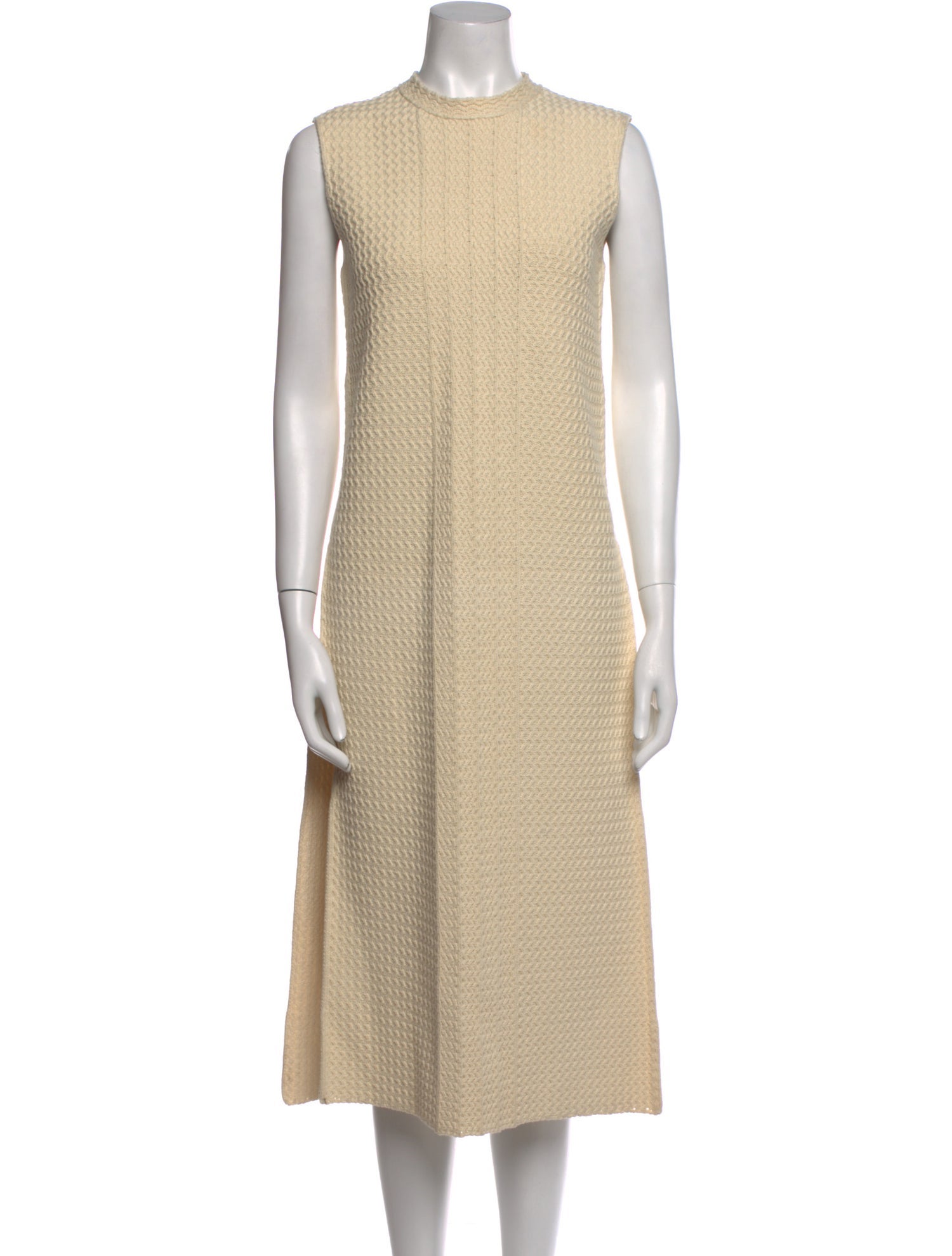 Jil Sander Crew Neck Midi Length Dress