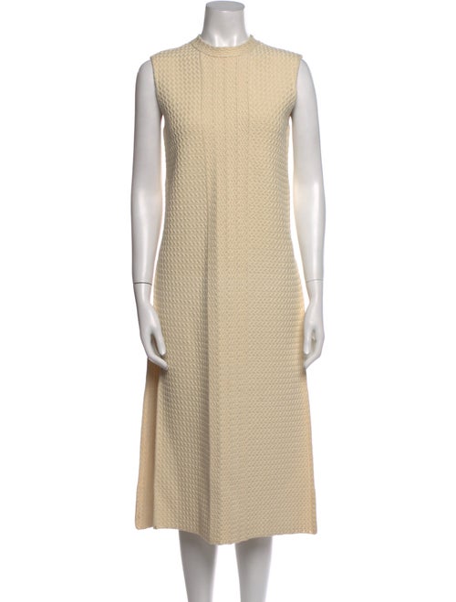 Jil Sander Crew Neck Midi Length Dress