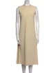 Jil Sander Crew Neck Midi Length Dress