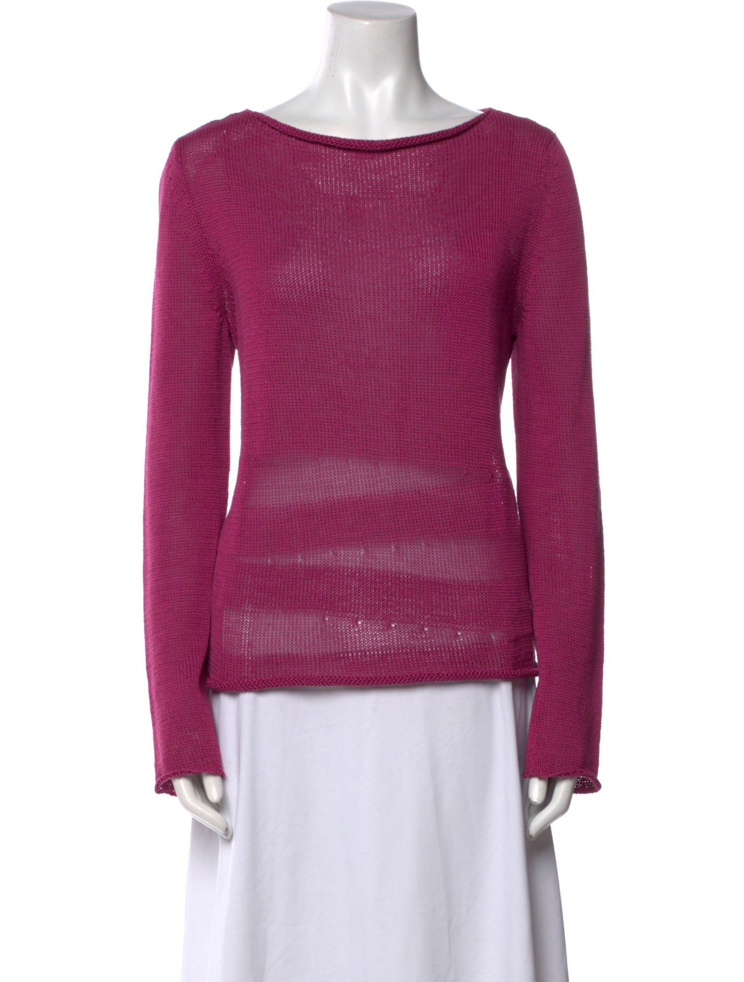 Jil Sander Scoop Neck Long Sleeve Top