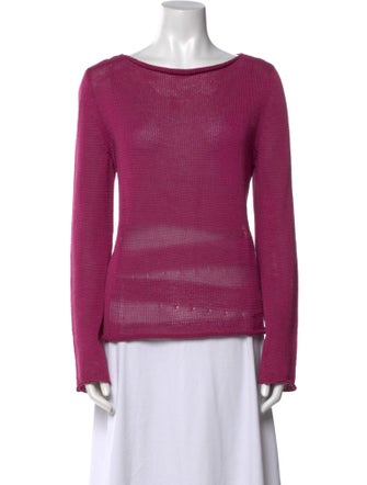 Jil Sander Scoop Neck Long Sleeve Top