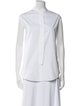 Jil Sander Mock Neck Sleeveless Button-Up Top