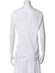 Jil Sander Mock Neck Sleeveless Button-Up Top