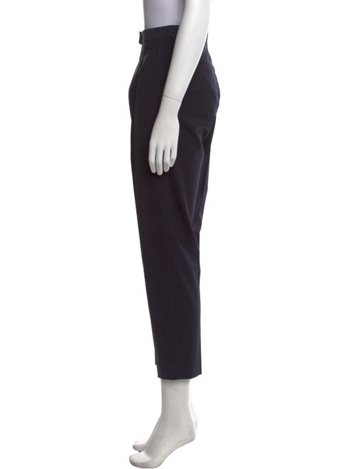 Jil Sander Navy Virgin Wool Straight Leg Pants