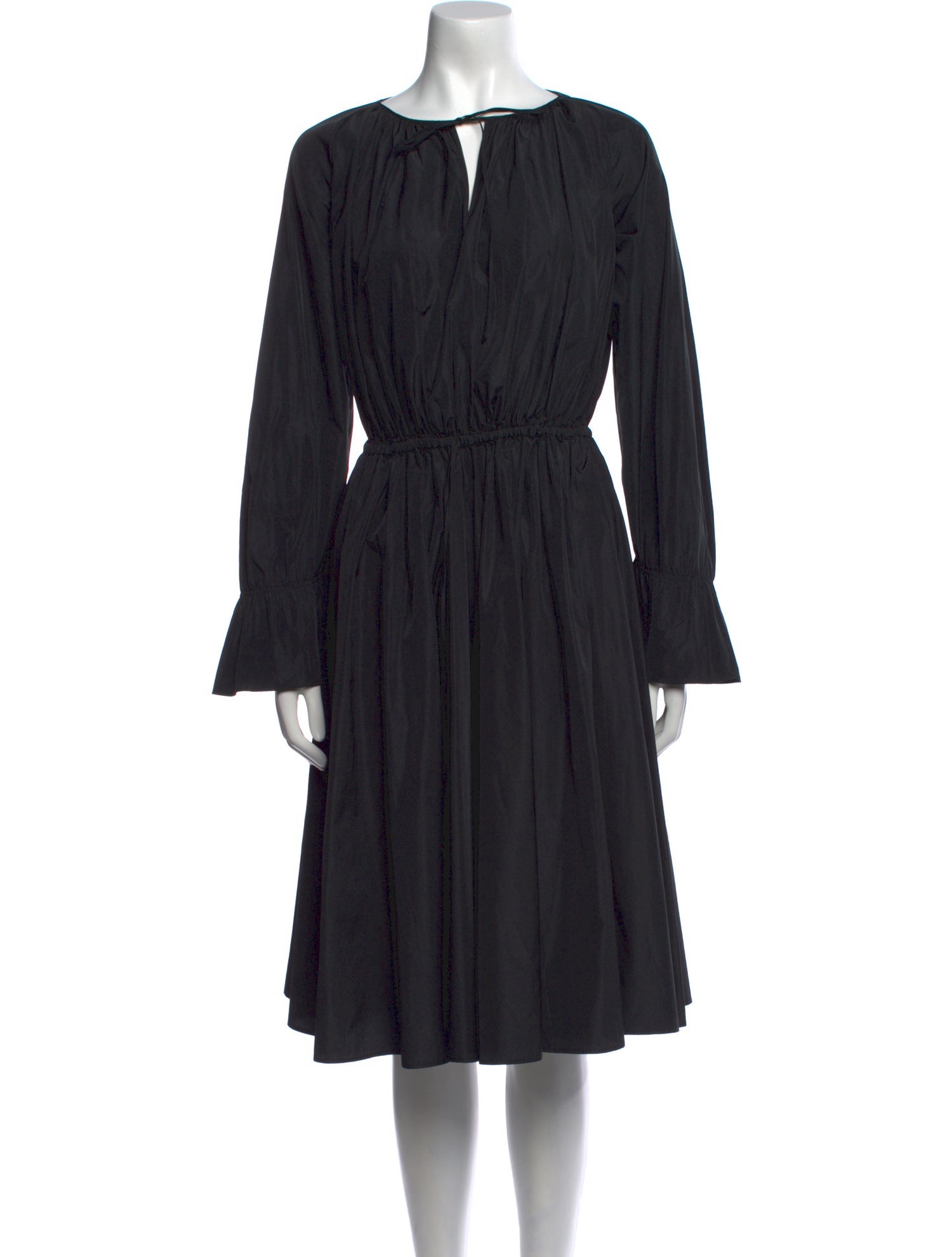 Jil Sander Scoop Neck Midi Length Dress