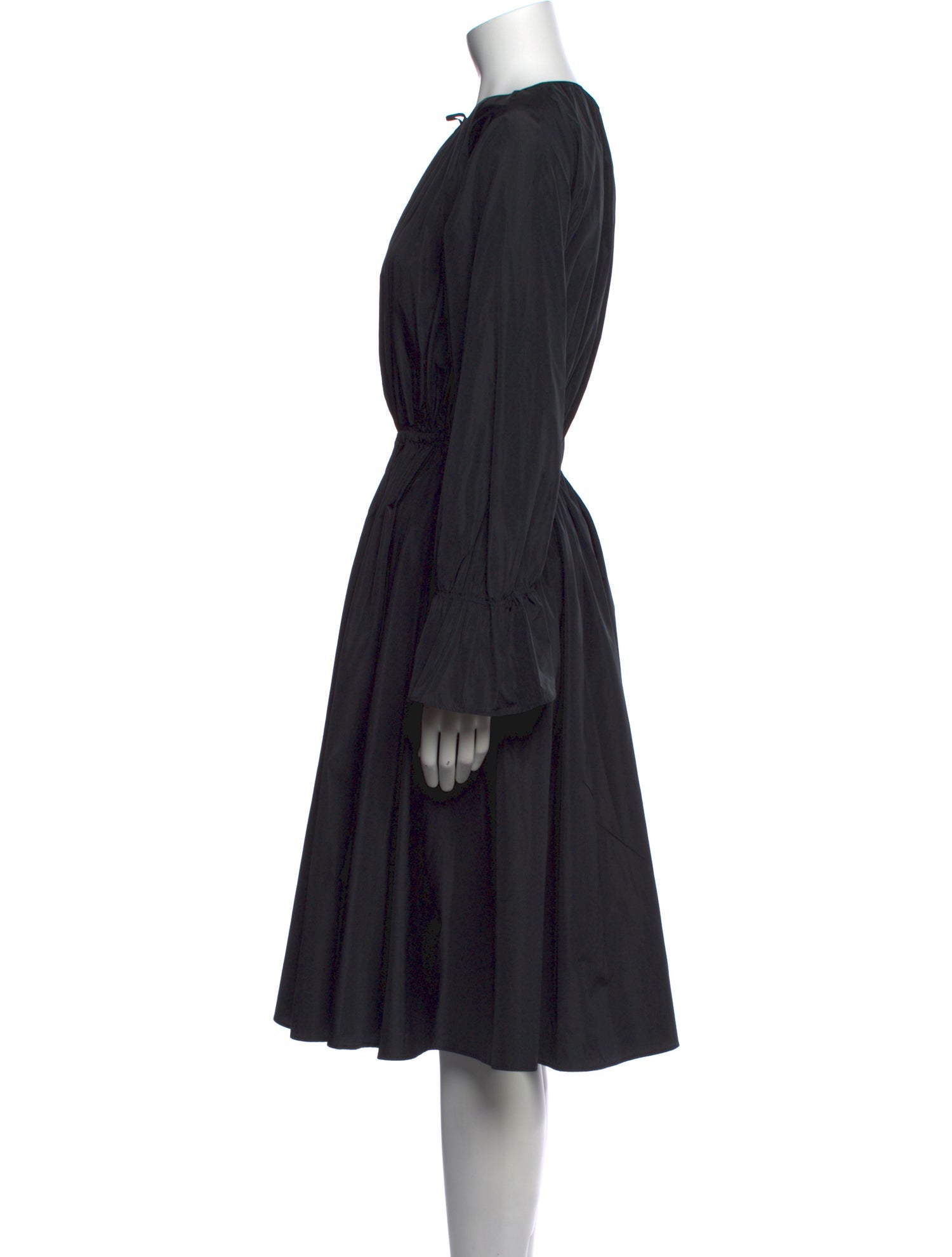 Jil Sander Scoop Neck Midi Length Dress