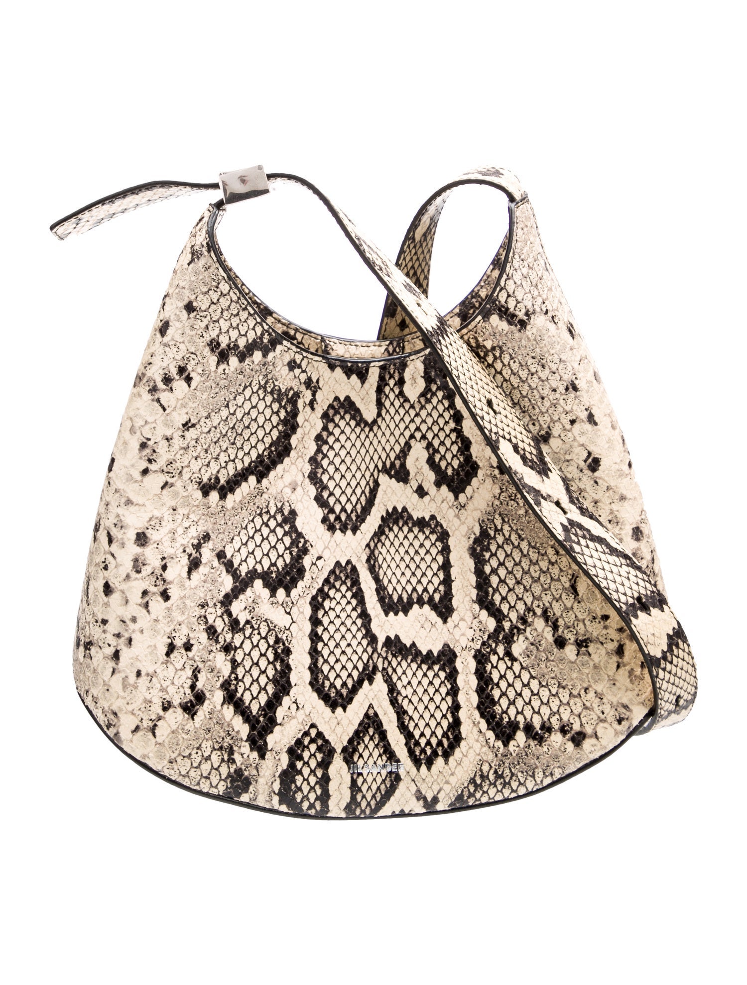 Jil Sander Embossed Leather Hobo