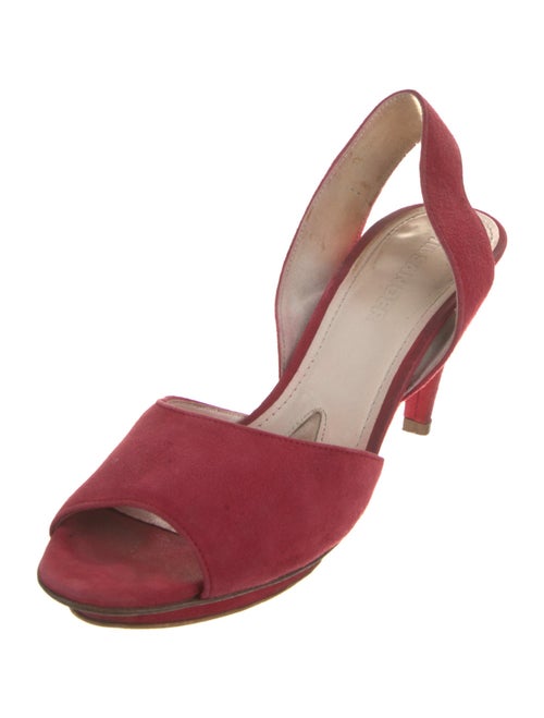 Jil Sander Suede Slingback Sandals